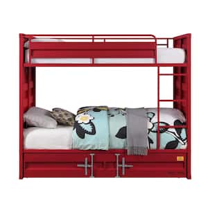 Cargo Twin over Twin Bunk Bed in Red