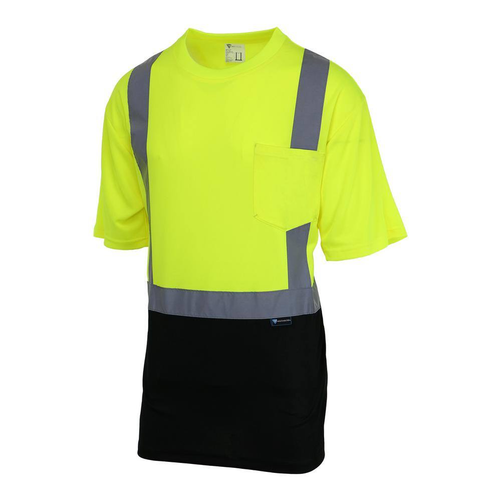Men's 2X-Large Hi-Vis Black Short-Sleeve Safety Shirt price history on PriceWatchPro