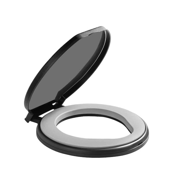 Universal Fit Cushioned High-Density Polypropylene Bucket Toilet Seat Non-electric Waterless Toilet, Camping Toilet Seat