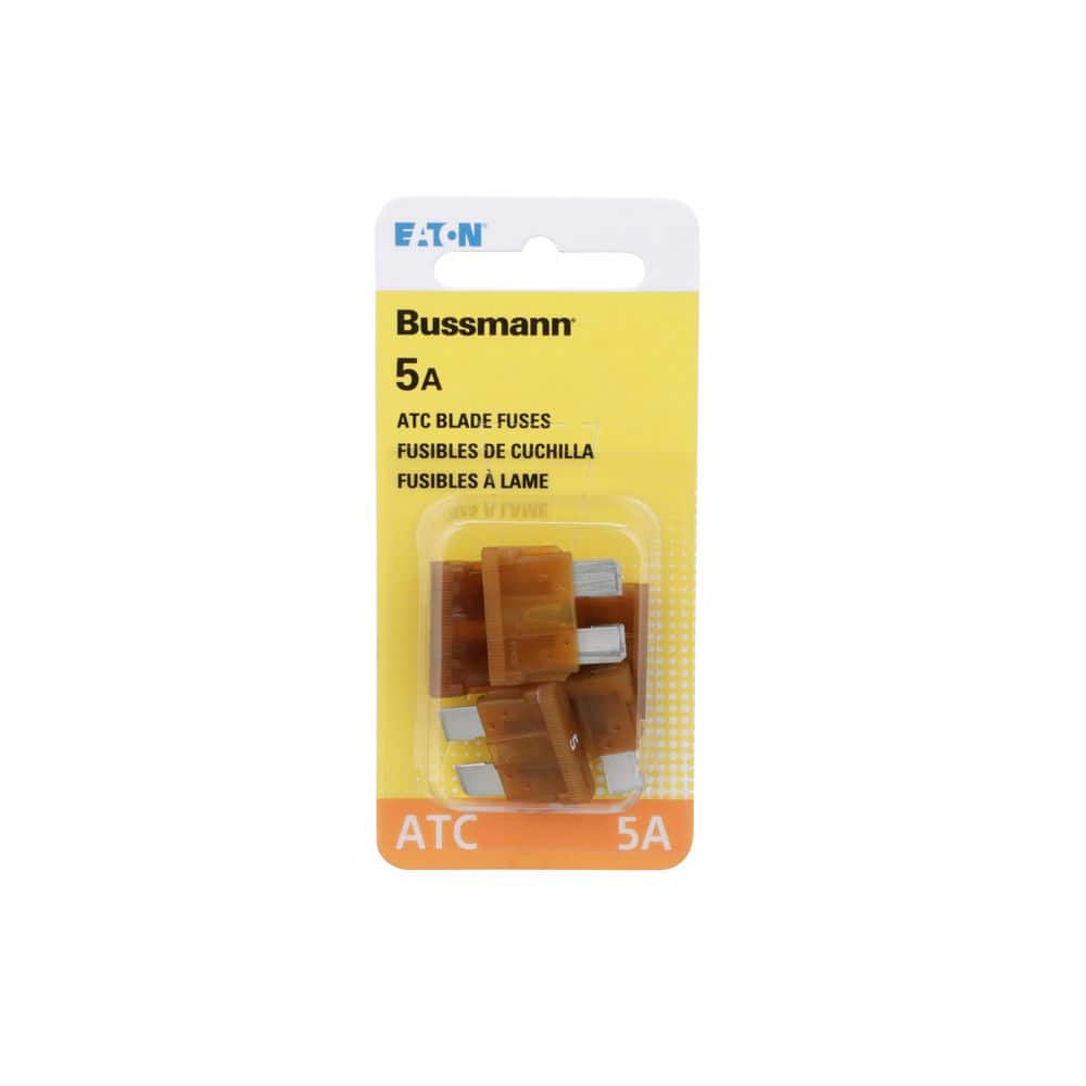 Bussmann BP/ATM-5 Mini-Fuse Ad Azione Rapida - 5 Amp, Colore Marrone, Confezione Singola