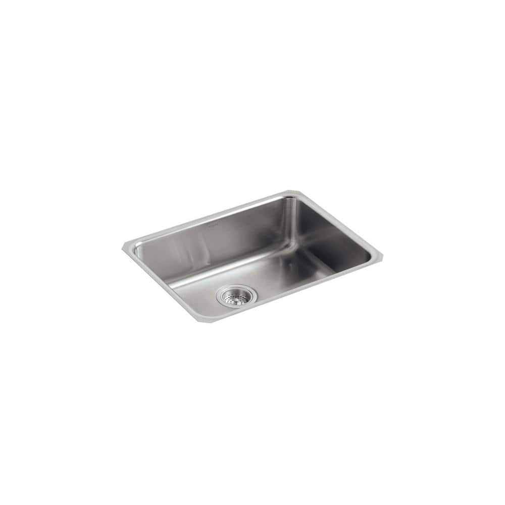 KOHLER Undertone Undermount Stainless Steel 23 in. Single Bowl Kitchen Sink  K-3332-NA The Home Depot