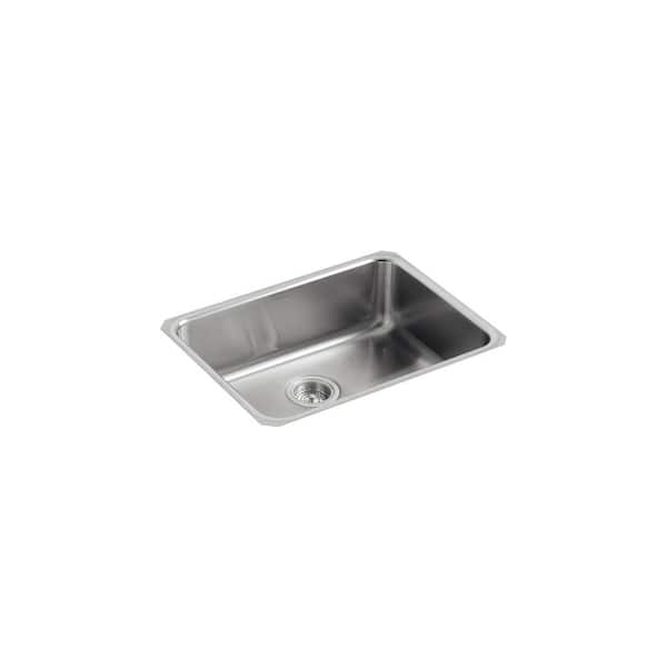 KOHLER Undertone Undermount Stainless Steel 23 in. Single Bowl Kitchen Sink