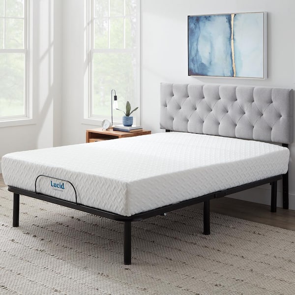 Lucid Comfort Collection Standard Full Adjustable Bed Base