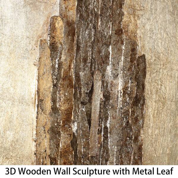 72 In X 22 In Stratified Mixed Media Hand Painted Dimensional Wall Art Pmo 7222 The Home Depot
