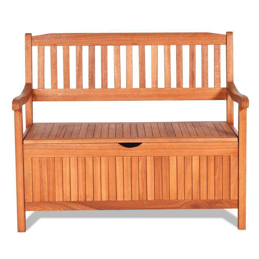 33 gal. Outdoor Wooden Storage Bench with Liner, Teak price history on PriceWatchPro