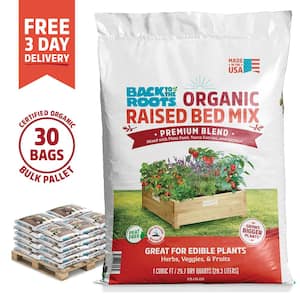 Organic Bulk Raised Bed Soil (30 1 cu. ft. Bags)