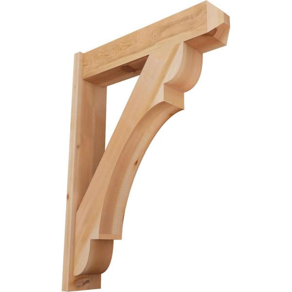 Ekena Millwork 8 in. x 44 in. x 32 in. Western Red Cedar Olympic Craftsman Smooth Outlooker