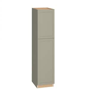 Westfield Dusk Gray Shaker Stock Assembled Pantry Cabinet (18 in. W x 23.75 in. D x 84 in. H)