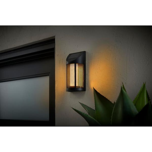 Hampton Bay Ambrose Low Voltage 2.4 Lumens Black Integrated LED Path Light  with Flicker Flame Effect; Weather/Water/Rust Resistant 62906 - The Home  Depot