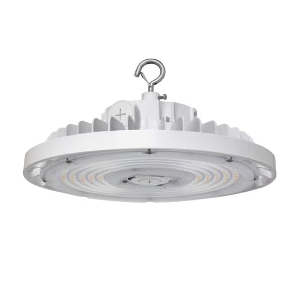 13 in. 240W White Integrated LED UFO High Bay Light Garage Light, Up To 34800LM, 3000/4000/5000K, 0-Volt to 10-Volt