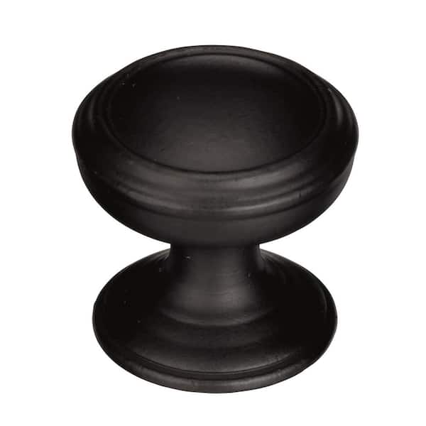 Revitalize 1-1/4 in. (32mm) Traditional Black Bronze Round Cabinet Knob
