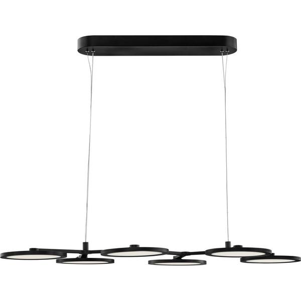 Quoizel Nitro Integrated LED Matte Black Linear Chandelier