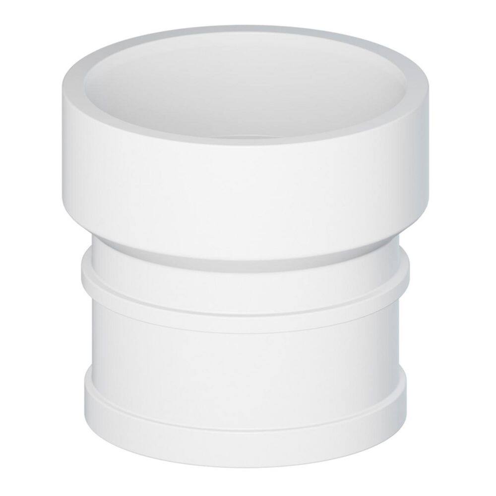 4 in. White PVC DWV No-Hub Adapter, Spigot x DWV Hub Plumbing Fitting for Drain, Waste and Vent Systems, (15 Pack) price history on PriceWatchPro