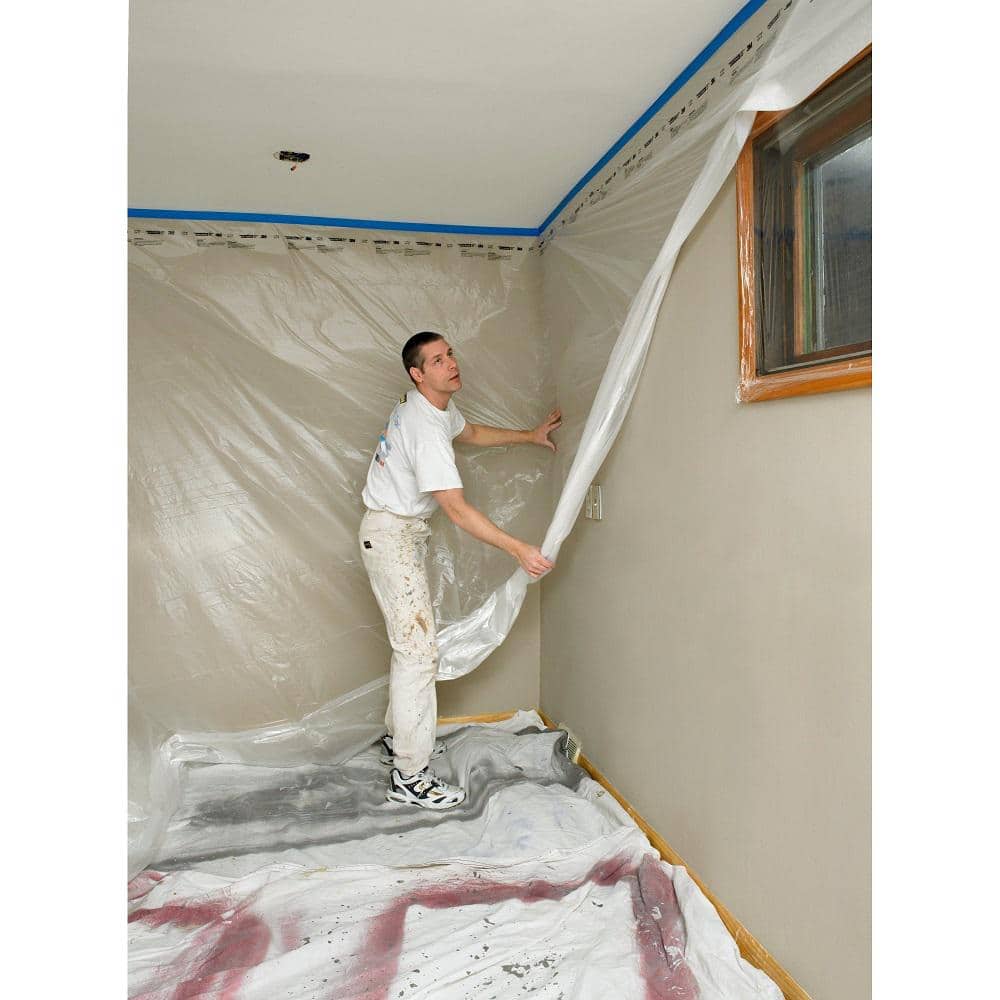 3M Clear 4 ft x 180 ft Pre-Folded Masking Film