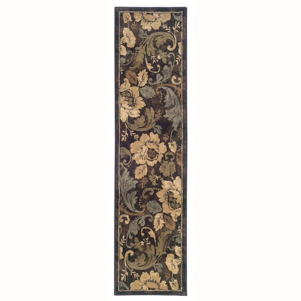 Oriental Weavers Camille Fleur Brown 1 ft. 10 in. x 7 ft. 6 in. Runner