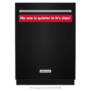 Whirlpool 24 in. Black Front Control Built-In Tall Tub