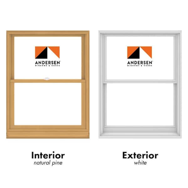 Andersen 400 Series 37-5/8 in. x 48-7/8 in. Clad Wood Double