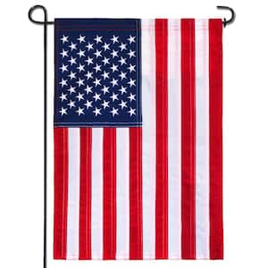 1 ft. x 1.5 ft. USA American Garden Flag USA Garden Flags Embroidered Stars (2-Pack)