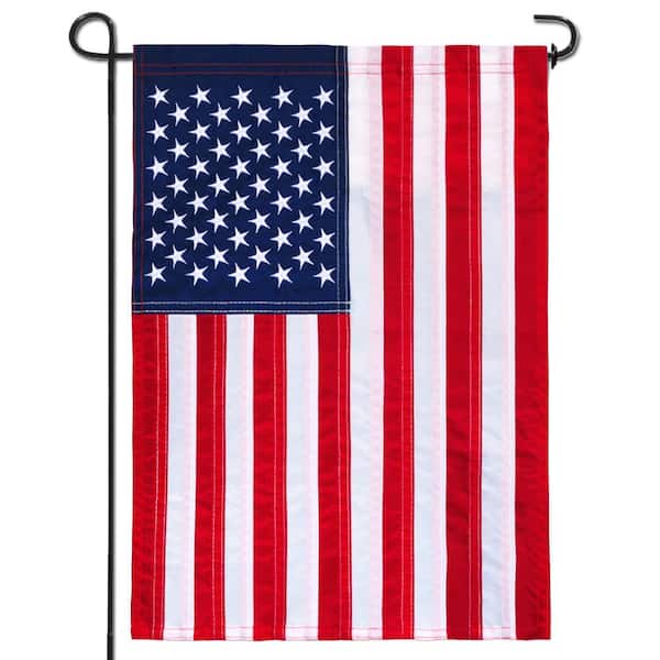 1 ft. x 1.5 ft. USA American Garden Flag USA Garden Flags Embroidered Stars (2-Pack)