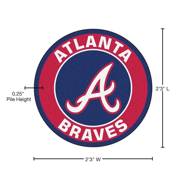 Bradley Braves 20'' x 20'' Indoor/Outdoor Weathered Circle Sign - White
