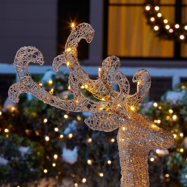 Christmas Decoration Lighted Deer 3 Piece, Light up Christmas