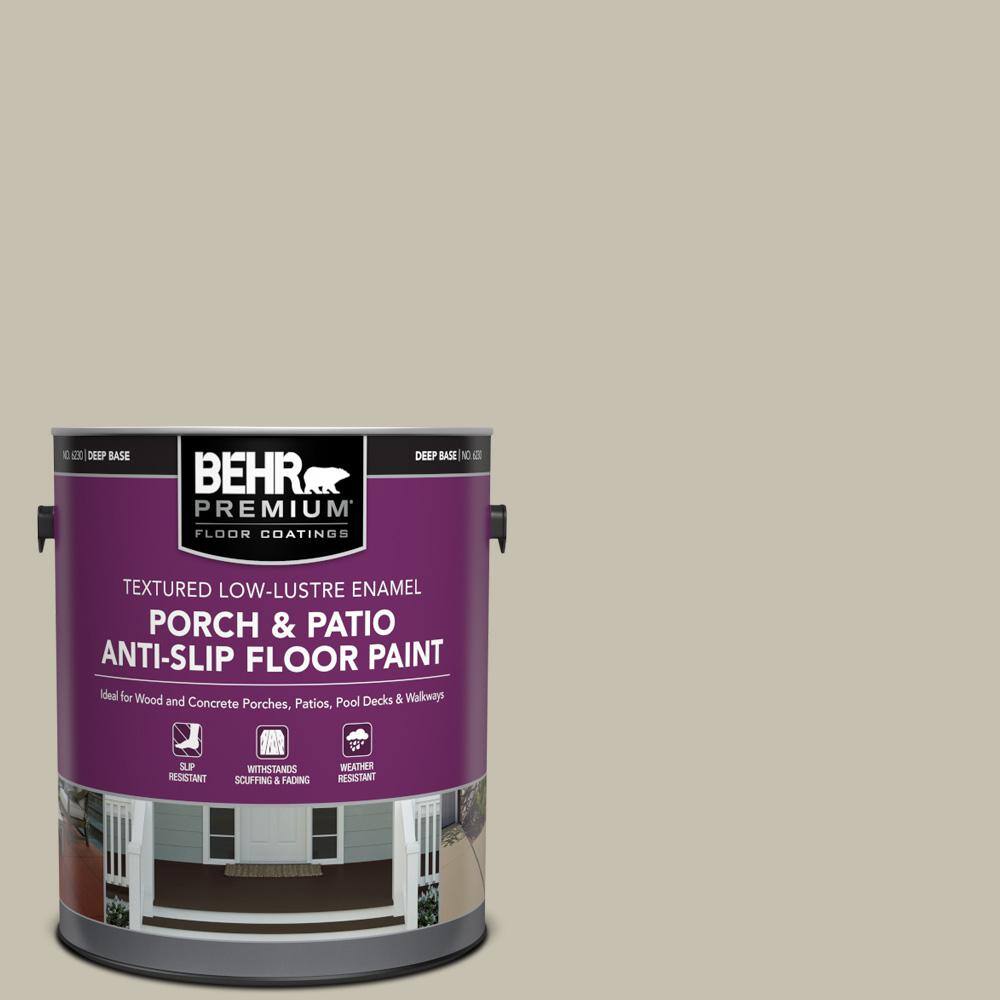 1 gal. #PPU8-17 Fortress Stone Textured Low-Lustre Enamel Interior/Exterior Porch and Patio Anti-Slip Floor Paint price history on PriceWatchPro