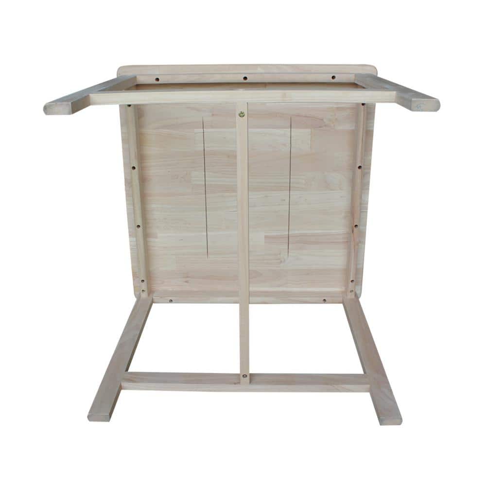 Eco-Friendly Traditional Parawood Kids 3-Piece Table and Chair Set