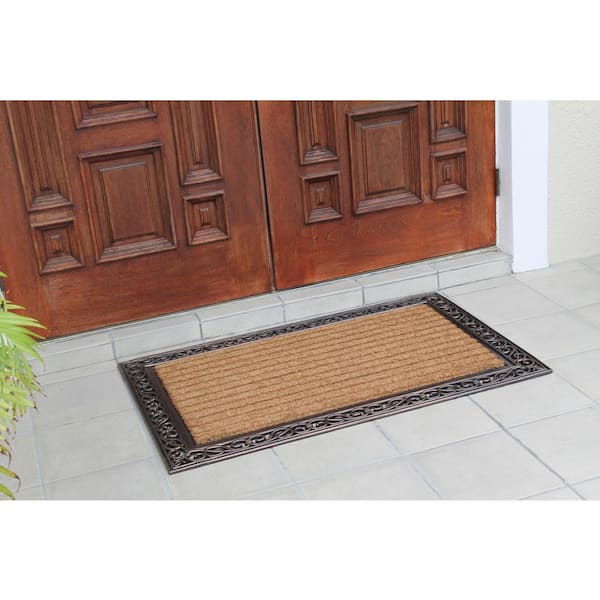 X-LARGE Double Door Doormat, Customized Coir Doormat, Extra Long