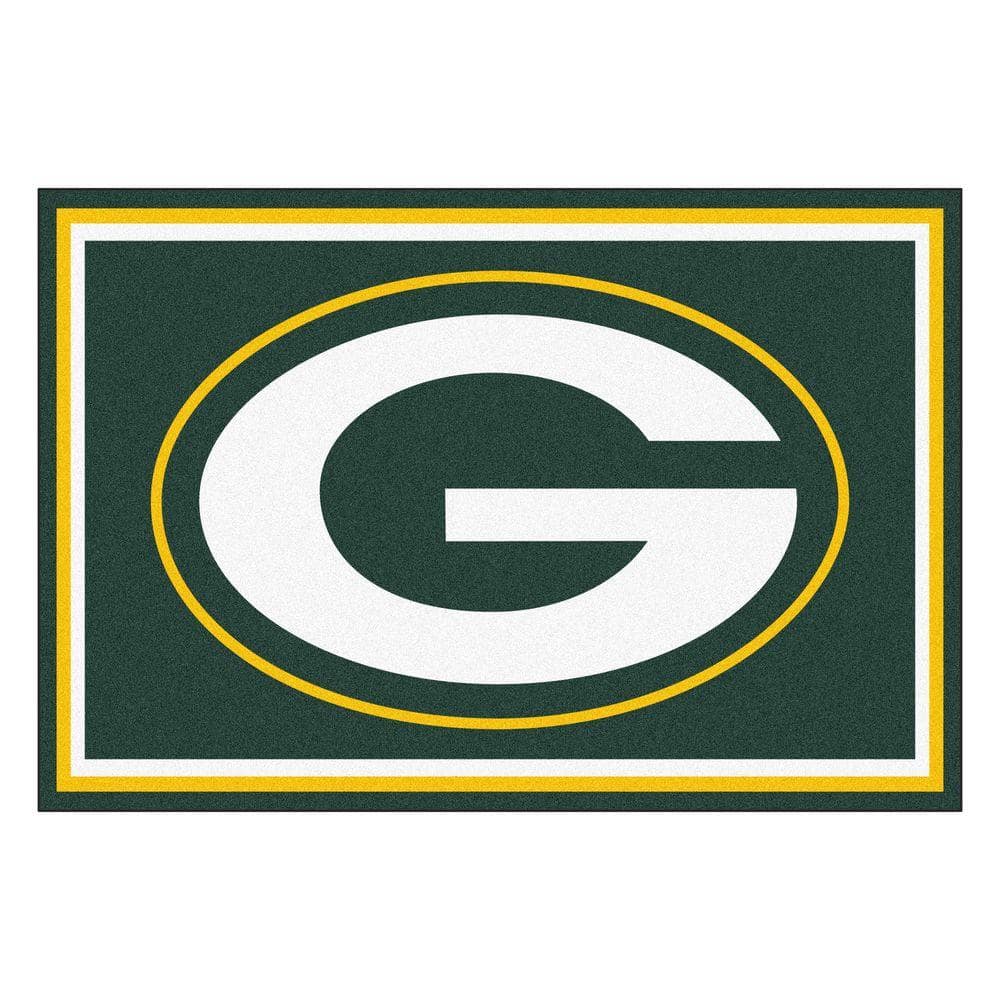 FANMATS Green Bay Packers 5 ft. x 8 ft. Area Rug 6576 - The Home Depot