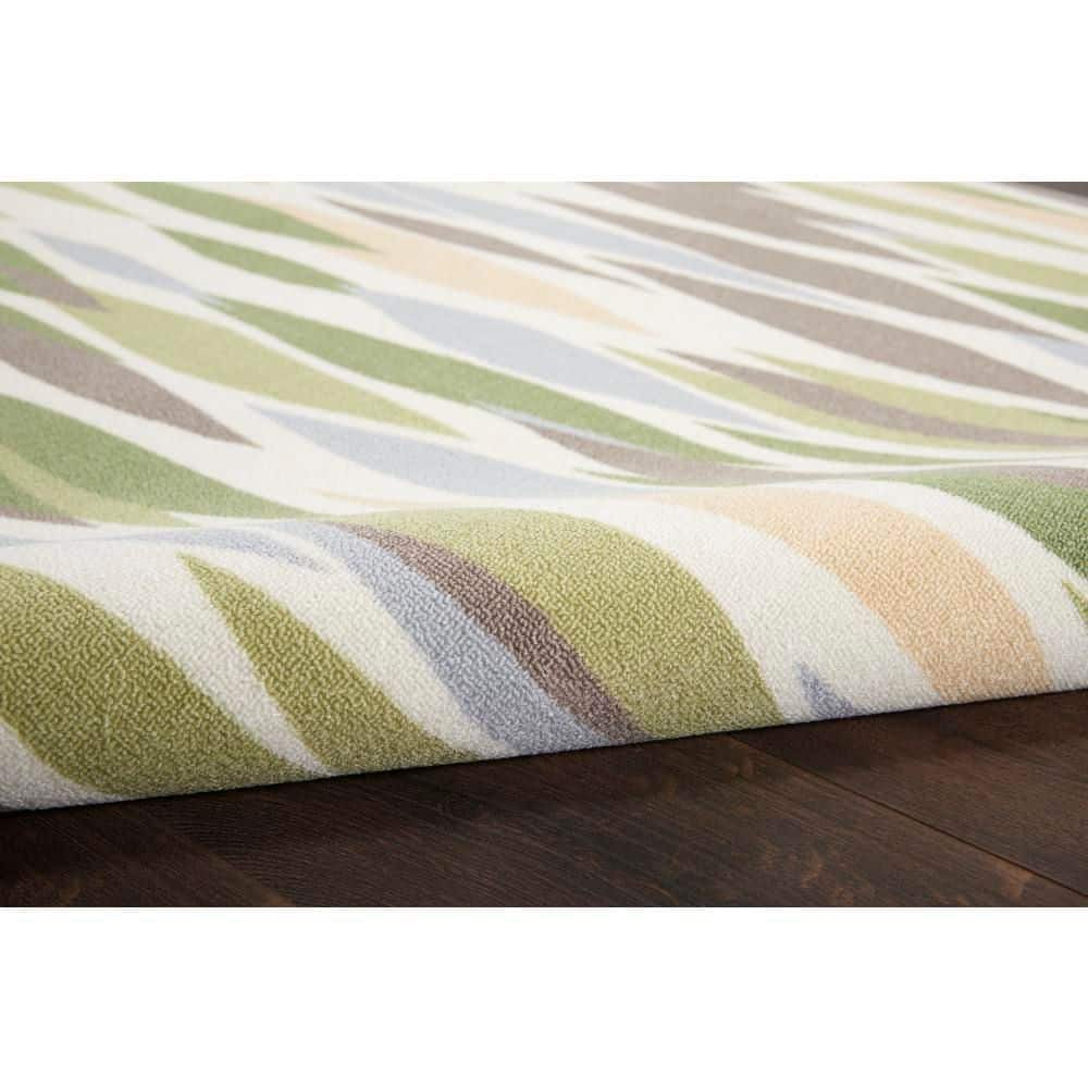 Violet Rectangular Synthetic Reversible Outdoor Area Rug