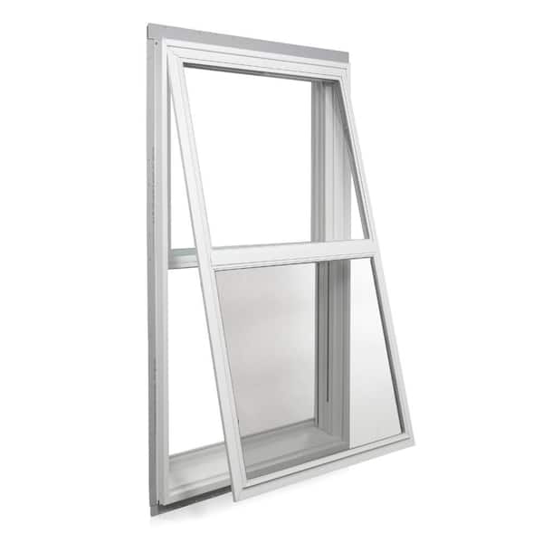 Andersen 200 Series 29-5/32 in. x 54-3/8 in. White Aluminum Double
