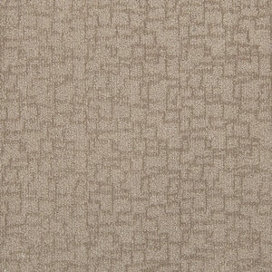 Painted Picture - Mural-Beige 12 ft. 45 oz. Triexta PET Pattern Installed Carpet