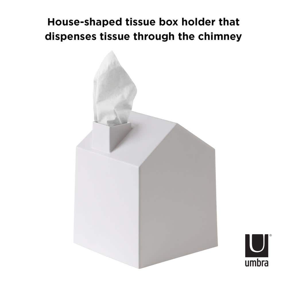White House-Shaped Polypropylene Tissue Box Cover