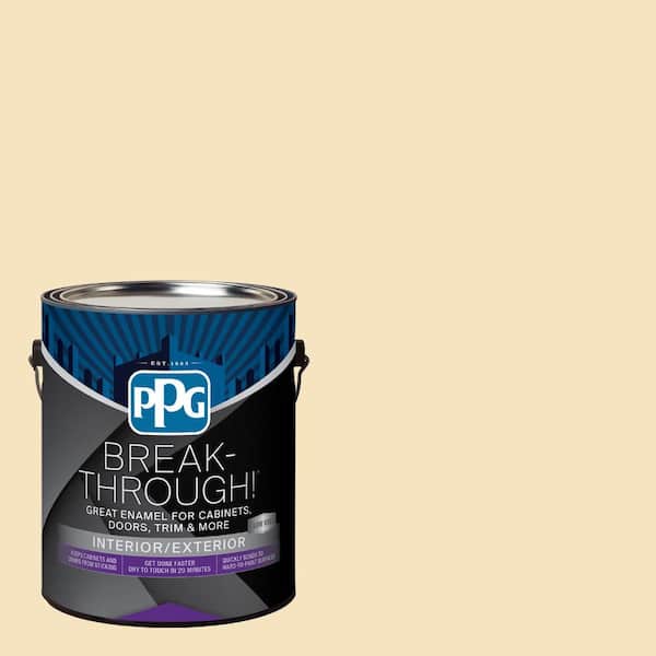 1 gal. PPG12-05 Winter Wheat Semi-Gloss Door, Trim & Cabinet Paint
