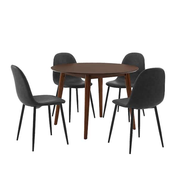 CROSLEY FURNITURE Landon 5-Piece Black Dining Set