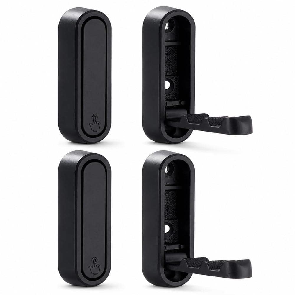 4 Pack Zinc 44 lbs. Weight Capacity Folding Wall Hooks, Black Heavy Duty Coat Hat Hooks, Screw Wall Mounted price history on PriceWatchPro