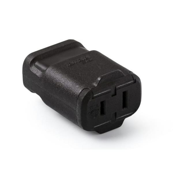 15 Amp 125-Volt NEMA Connector Black