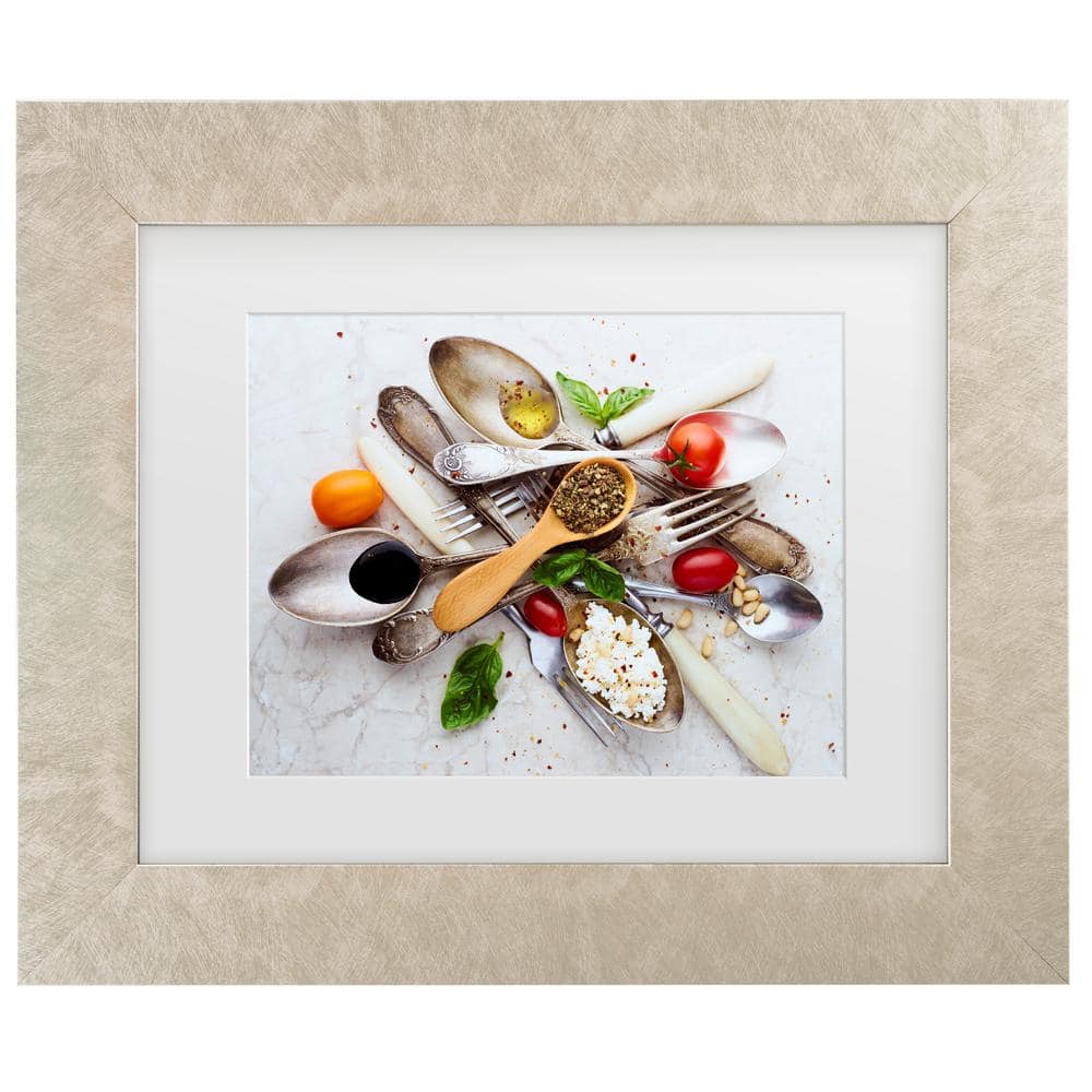 Aleksandrova Karina Spoons And Salad Matted Framed Photography Wall Art 14.5 in. x 17.5 in. price history on PriceWatchPro