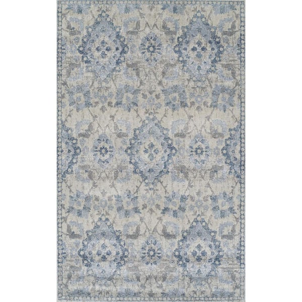 5 X 8 Blue Oriental Runner Rug