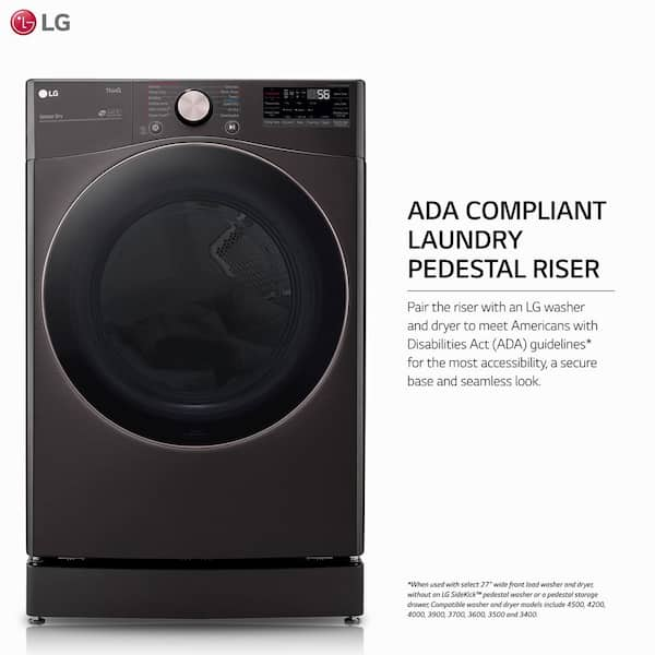 lg black steel pedestal