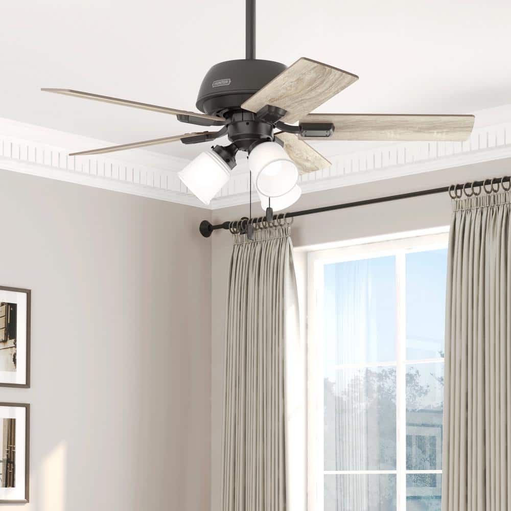 Hunter Crystal Peak 44 in. Indoor Noble Bronze Ceiling Fan with