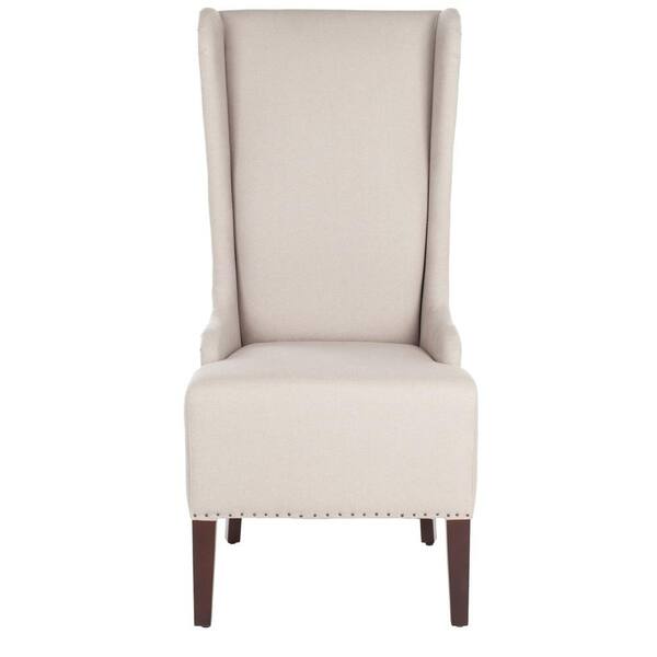 SAFAVIEH Bacall Taupe Linen Dining Chair