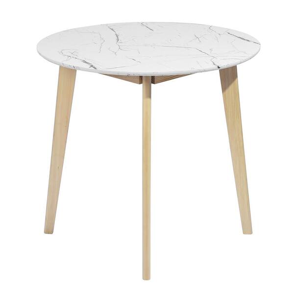 Homy Casa Rookie 31.5 in. White Square Manuefactured Wood Table Top Solid  Beech Wood Legs Dining Table ROOKIE SQUARE TABLE WHITE - The Home Depot