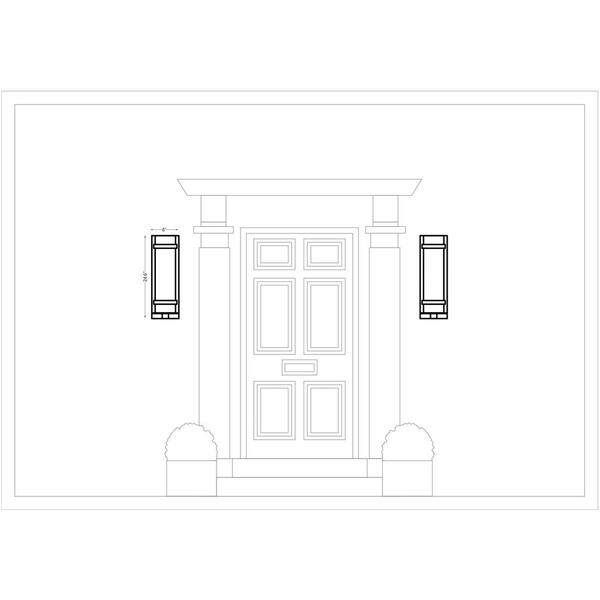 Generation Lighting - Alban Large 1-Light Antique Bronze Outdoor Wall Mount Cylinder