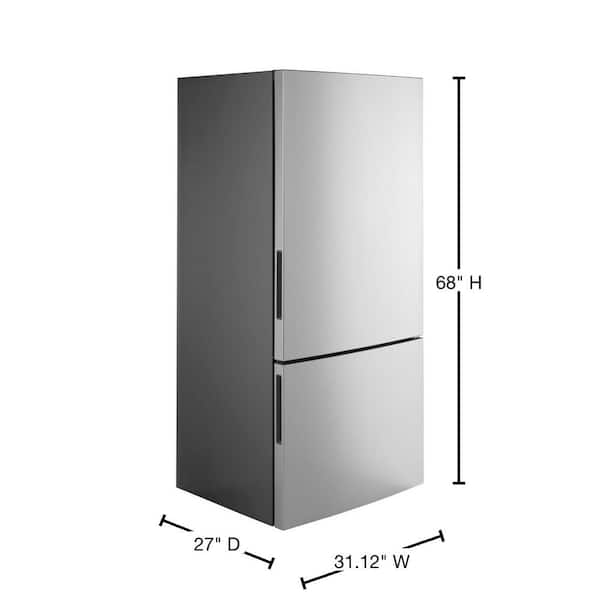 GE Energy Star 17.7 Cu. Ft. Bottom-freezer Refrigerator - GBE17HYRFS