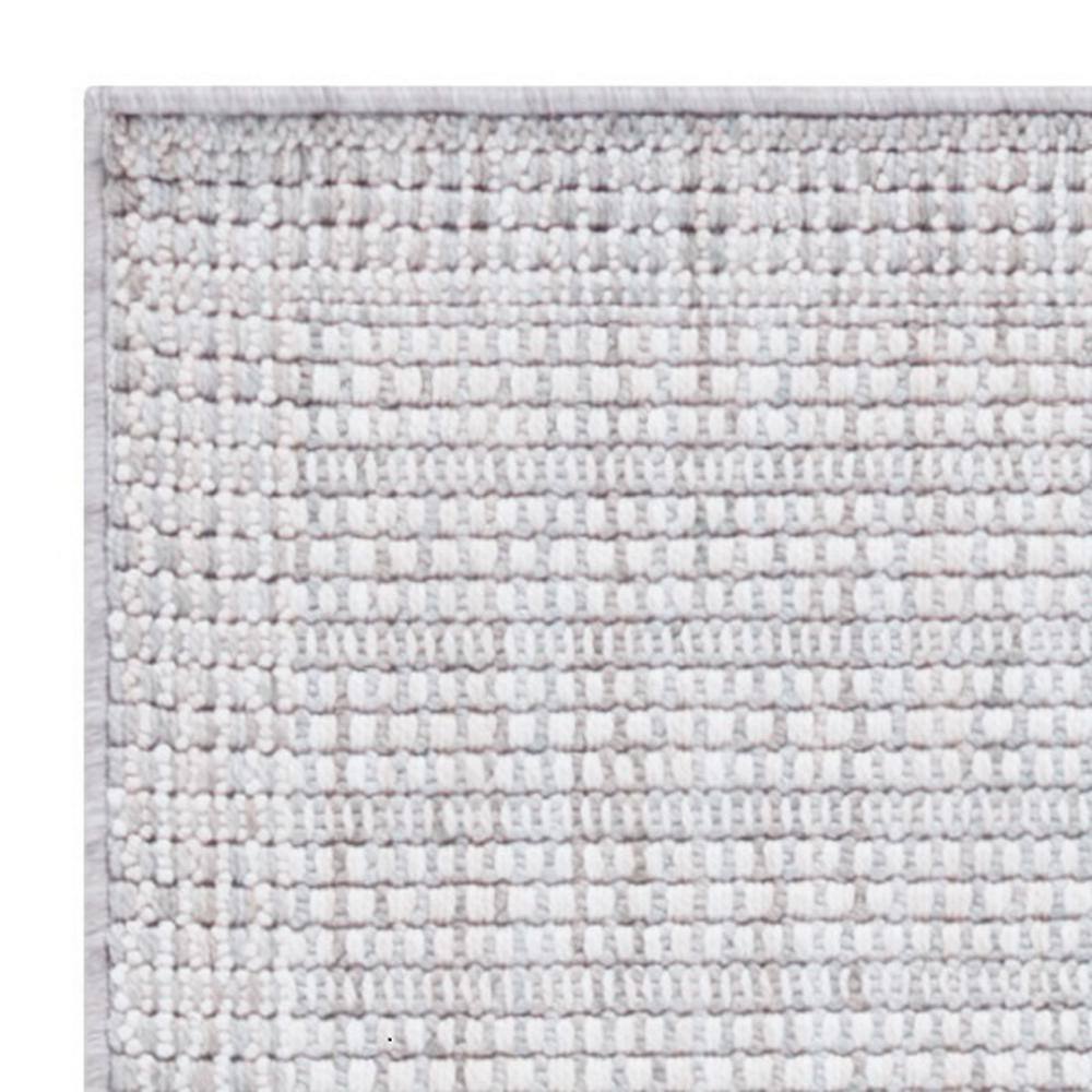 Serenity Gray Wool and Synthetic Runner Rug 2'2" x 8'