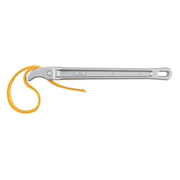18 in. Adjustable Aluminum Nylon Strap Wrench, 7 in. Pipe Capacity