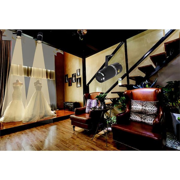 Pinspot LED SENLAN 9W RGB Con Gobo - Luce Scena Con Telecomando IR | Fascio 7 Gradi, Senza Ventola - Foto 9