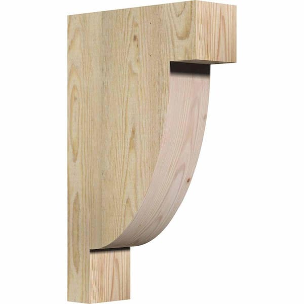 Ekena Millwork 4 in. x 12 in. x 20 in. Douglas Fir Alpine Rough Sawn Corbel