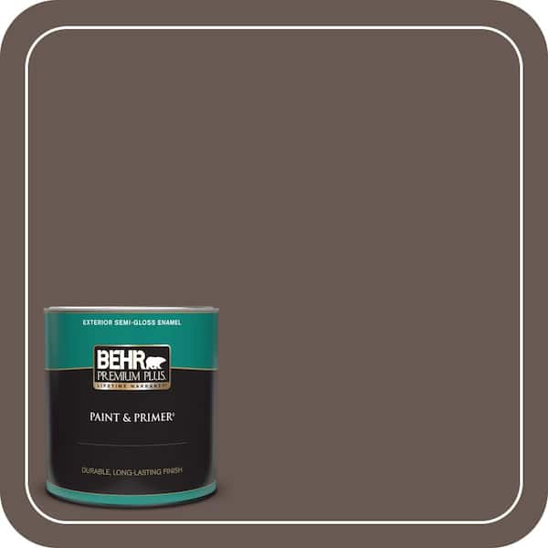 BEHR PREMIUM PLUS 1 qt. #MQ2-44 Museum Semi-Gloss Enamel Exterior Paint & Primer
